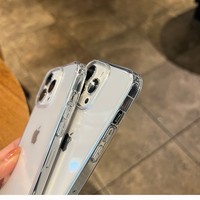Luksusowe przezroczyste miękkie akrylowe etui na telefony dla iPhone 13 12 11 Pro Max XS X XR SE 2020 7 8 Plus Mini odporna na wstrząsy osłona ochronna 5